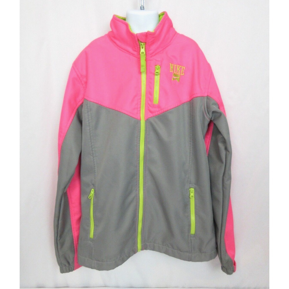 NIKE ENGINEERED FOR WORLD CLASS ATHLETES Girl XL 18-20‎ Bright Pink/Gray Jacket